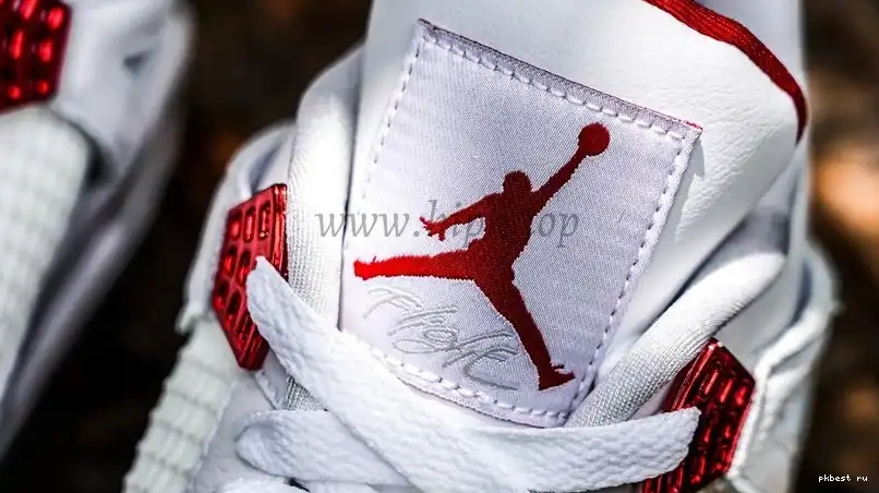 PK Red RETAIL 4 Jordan SHIP TO GOD Metallic READY Retro MATERIALS 0507
